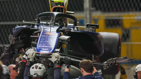 Carro de Colapinto após acidente