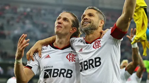 Filipe Luís e Diego são amigos - Foto: Heuler Andrey/Getty Images.