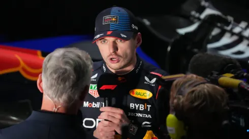 Verstappen em coletiva pós-corrida no Catar