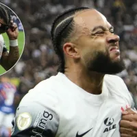 Memphis lustra escudo com faixa após atuação de gala e incendeia Fiel: “Aqui é Corinthians, caral**”