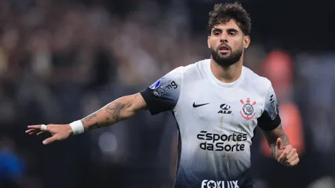 Yuri Alberto jogador do Corinthians durante partida pela Copa Sul-Americana 2024. Foto: Ettore Chiereguini/AGIF
