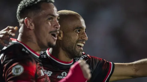Lucas Moura e Luciano no São Paulo - Foto: Anderson Lira/Fotoarena