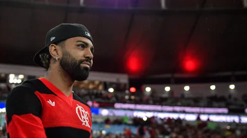 Gabi jogador do Flamengo antes da partida contra o Atletico-MG. Foto: Thiago Ribeiro/AGIF