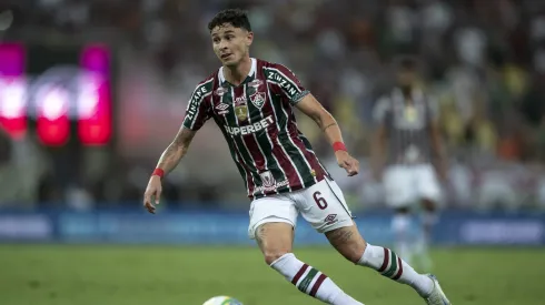 Diogo Barbosa ex-jogador do Fluminense durante partida contra o Criciuma. Foto: Jorge Rodrigues/AGIF