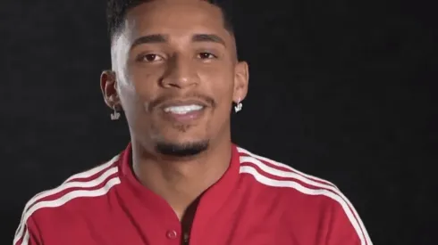 Marcos Paulo quando foi reforço do São Paulo - Foto: Reprodução/ Twitter São Paulo FC.