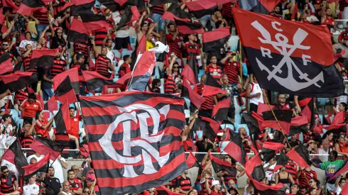 Torcida do Flamengo durante partida contra Atletico-MG. Foto: Thiago Ribeiro/AGIF