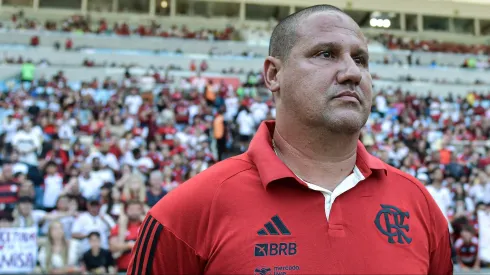 RJ - RIO DE JANEIRO - 30/09/2023 - BRASILEIRO A 2023, FLAMENGO X BAHIA - Mario Jorge tecnico do Flamengo durante partida contra o Bahia no estadio Maracana pelo campeonato Brasileiro A 2023. Foto: Thiago Ribeiro/AGIF