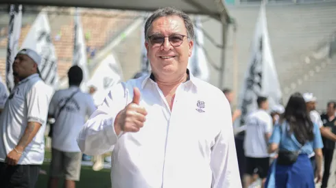 Presidente do Santos durante evento
