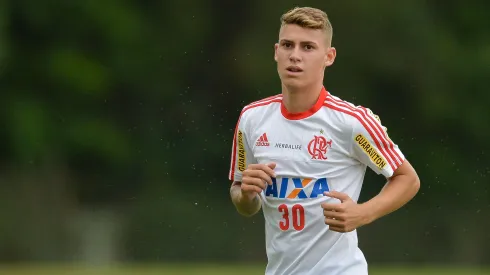 Sávio em treino do Flamengo