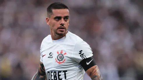 Fagner durante Corinthians e Fluminense