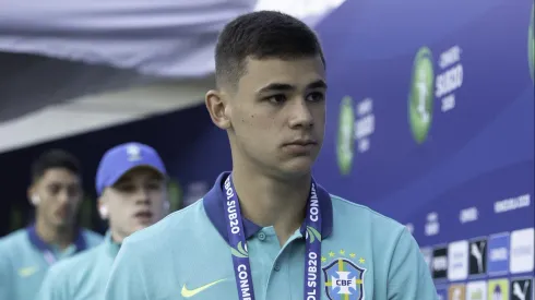 Moscardo antes da partida contra a Argentina.