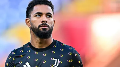 GENOA, ITALY - SEPTEMBER 28: Douglas Luiz of Juventus looks on prior to kick-off in the Serie A match between Genoa and Juventus at Stadio Luigi Ferraris on September 28, 2024 in Genoa, Italy. (Photo by Simone Arveda/Getty Images)
