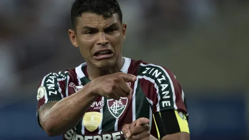 Thiago Silva em partida entre Fluminense x Grêmio pelo Campeonato Brasileiro 2024. Foto: Jorge Rodrigues/AGIF