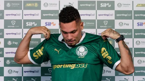 Paulinho foi apresentado nesta semana no Palmeiras. Foto: Fabio Menotti/Palmeiras