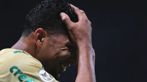 Rony, do Palmeiras, durante partida contra o Criciúma no Allianz Parque pelo Campeonato Brasileiro A 2024. Foto: Ettore Chiereguini / AGIF