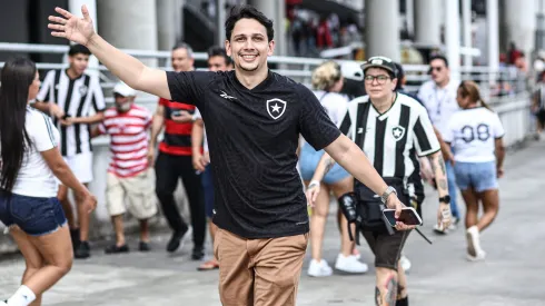 Torcida do Botafogo durante partida contra Flamengo no Mangueirão pela Supercopa 2025. Foto: Marcos Junior / AGIF