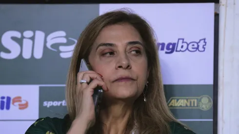 SP – SAO PAULO – 28/01/2025 – PAULISTA 2025, PALMEIRAS X BRAGANTINO – leila pereira presidente do Palmeiras durante partida contra o Bragantino no estadio Arena Allianz Parque pelo campeonato Paulista 2025.
