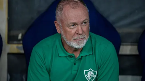 Mano Menezes técnico do Fluminense durante partida contra o Grêmio no estádio Maracanã pelo campeonato Brasileiro A 2024. Foto: Thiago Ribeiro/AGIF