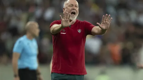 Mano Menezes técnico do Fluminense durante partida contra o São Paulo no estádio Maracanã pelo campeonato Brasileiro A 2024. Foto: Jorge Rodrigues/AGIF