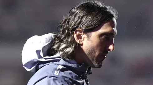 Luis Zubeldía durante partida entre Portuguesa e São Paulo, no Pacaembu, pelo Campeonato Paulista.