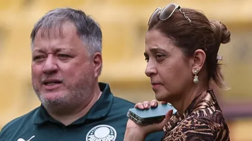 Leila e Barros acompanham Palmeiras – (Foto: Cesar Greco/Palmeiras/Flickr Oficial)