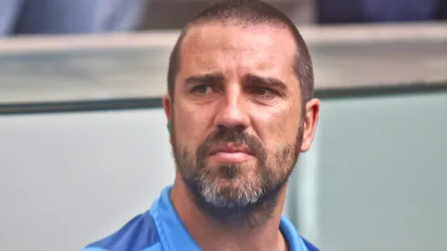 João Martins auxiliar técnico do Palmeiras durante partida contra o Athletico-PR no estádio Arena da Baixada pelo campeonato Brasileiro A 2023.