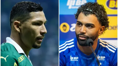 Rony e Gabigol: atacantes de Atlético-MG e Cruzeiro – Foto: Fernando Moreno/AGIF e Marcello Zambrana/AGIF