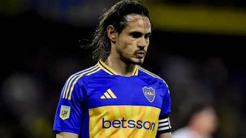 Cavani durante partida entre Boca Juniors e Argentinos Juniors, pelo Campeonato Argentino. Foto: Marcelo Endelli