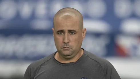 Ricrdo Catalá, técnico do São Bernardo, abordou o Verdão