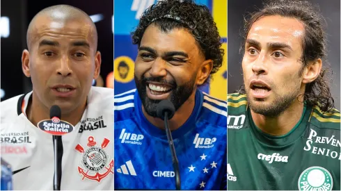 Jogadores polêmicos do futebol brasileiro. Foto: Fernando Moreno/Alessandra Torres/Mauro HoritaAGIF