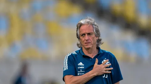 Jorge Jesus, ex-técnico do Flamengo, durante partida contra o Portuguesa no Maracanã pelo Campeonato Carioca 2020.