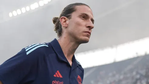 Filipe Luis tecnico do Flamengo durante partida contra o Vasco. Foto: Thiago Ribeiro/AGIF