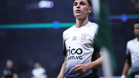 Breno Bidon jogador do Corinthians durante partida contra o Palmeiras no estádio Arena Allianz Parque pelo campeonato Brasileiro A 2024. Foto: Ettore Chiereguini/AGIF
