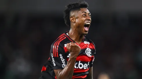 Bruno Henrique celebra gol diante do Vasco, no Nilton Santos, pela semifinal do Carioca. Foto: Gilvan de Souza/Flamengo.