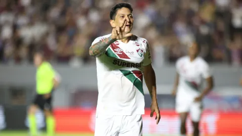 RS – CAXIAS DO SUL – 05/03/2025 – COPA DO BRASIL 2025, CAXIAS X FLUMINENSE – GERMAN CANO jogador do Fluminense comemora seu gol durante partida contra o Caxias no estadio Centenario pelo campeonato Copa Do Brasil 2025. Foto: Luis Felipe Amorin/AGIF