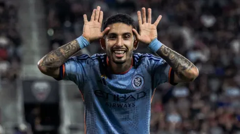 Santiago Rodríguez em ação pelo New York City — Foto: Divulgação/New York City