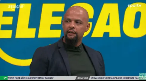 Felipe Melo não colocou Igor Jesus, do Botafogo, entre os principais centroavantes do Brasil – Foto: Reprodução/SporTV