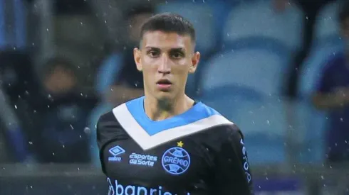 Miguel Monsalve, jogador do Grêmio, durante partida contra o Criciuma no estadio Arena do Gremio pelo campeonato Brasileiro A 2024