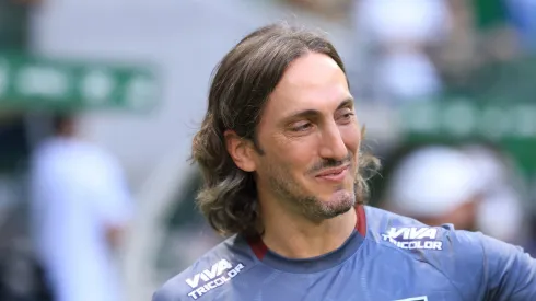 Luis Zubeldia técnico do São Paulo durante partida contra o Palmeiras no estádio Arena Allianz Parque pelo campeonato Paulista 2025. Foto: Marcello Zambrana/AGIF