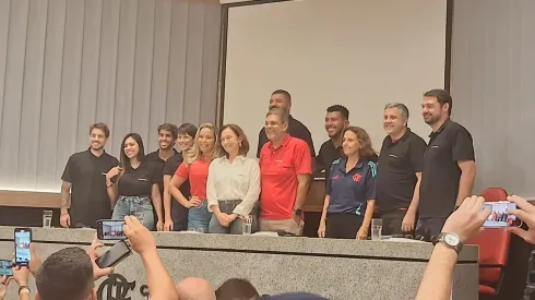Coletiva da FlamengoTV. Foto: Bolavip Brasil