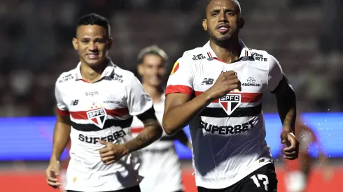 SP – SAO PAULO – 29/01/2025 – PAULISTA 2025, PORTUGUESA X SAO PAULO – Andre Silva jogador do Sao Paulo comemora seu gol durante partida contra o Portuguesa no estadio Pacaembu pelo campeonato Paulista 2025. Foto: Marcello Zambrana/AGIF