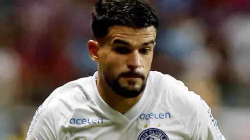 Cauly, meia do Bahia, em ação pelo Brasileirão – Foto: Felipe Oliveira/EC Bahia