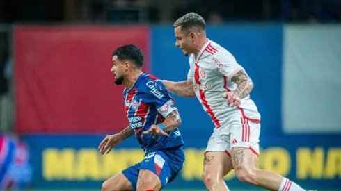 Cauly jogador do Bahia durante partida contra o Internacional – Foto: Jhony Pinho/AGIF