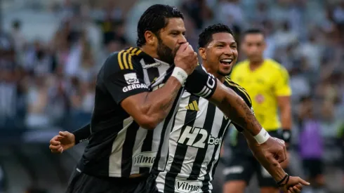Hulk comemorando gol pelo Atlético-MG. Foto: Fernando Moreno/AGIF