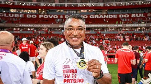 Roger Machado técnico do Internacional comemora titulo apos partida contra o Gremio no estadio Beira-Rio pelo campeonato Gaúcho 2025. Foto: Maxi Franzoi/AGIF