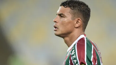 Capitão do Fluminense, Thiago Silva teve lesão muscular detectada – Foto: Thiago Ribeiro/AGIF