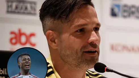 Diego Ribas comenta a situação do atacante. Fotos: João Gabriel Alves/AGIF e Liamara Polli/AGIF.