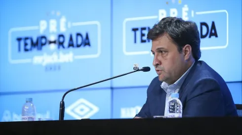 Direção do Grêmio deu forte recado contra a equipe de arbitragem do Gre-Nal 447. Foto: Fernando Alves/AGIF.