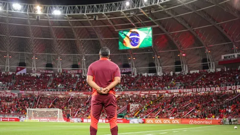 Roger Machado técnico do Internacional durante partida contra o Criciúma no estadio Beira-Rio pelo campeonato Brasileiro A 2024. Foto: Maxi Franzoi/AGIF