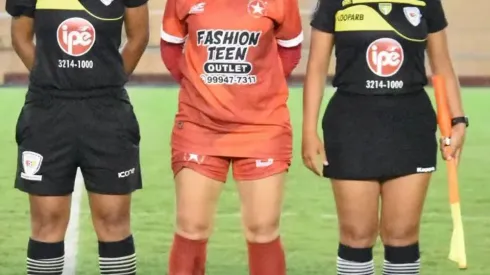 Arbitragem para estreia do Galvez no Brasileiro Feminino A3. Foto: Manoel Façanha/Arquivo Pessoal